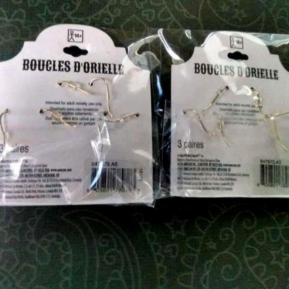 HAUNT COUTURE HALLOWEEN 6pc LOT SKELETON/SKULL/SPIDER WEB/DAY OF DEAD EARRINGS - Picture 7 of 9